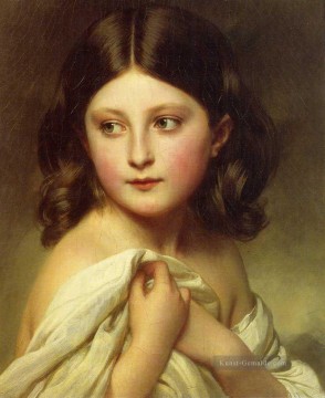  Winter Kunst - Ein junges Mädchen  Prinzessin Charlotte Königtum Porträt Franz Xaver Winterhalter genannt